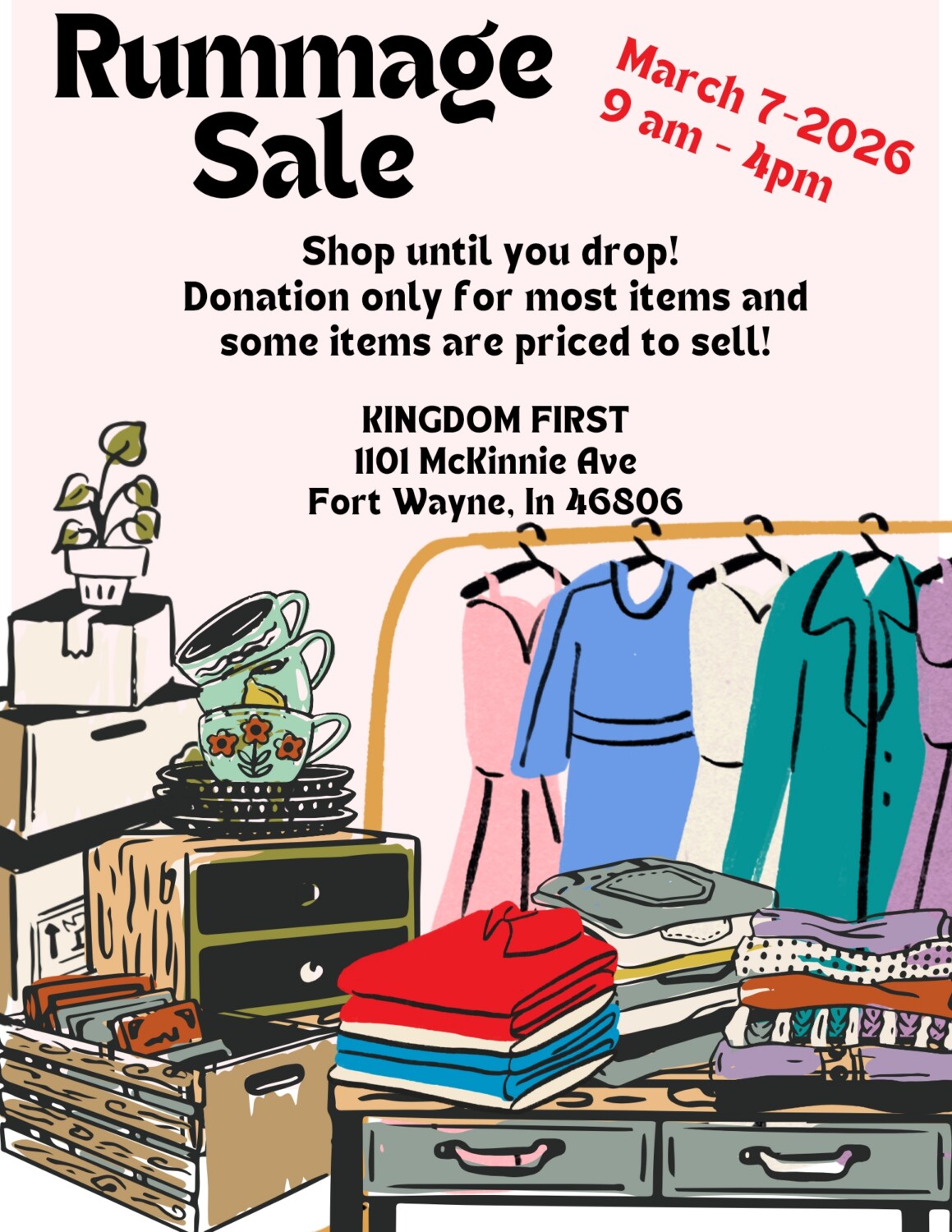 COMMUNITY RUMMAGE SALE - Rhythm and Praise 94.1